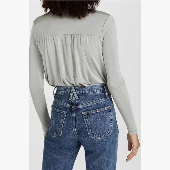 NWT!! Free People - Turnt Crossover Bodysuit - Grey - Size Small & X Small - Picture 2 of 8